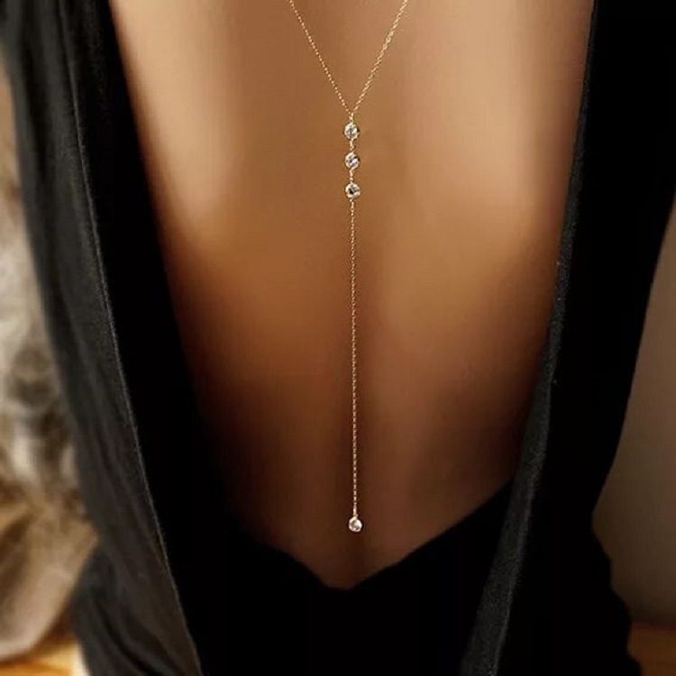 Body Jewelry Back - Neue Strass Sexy frauen Zurück Kette