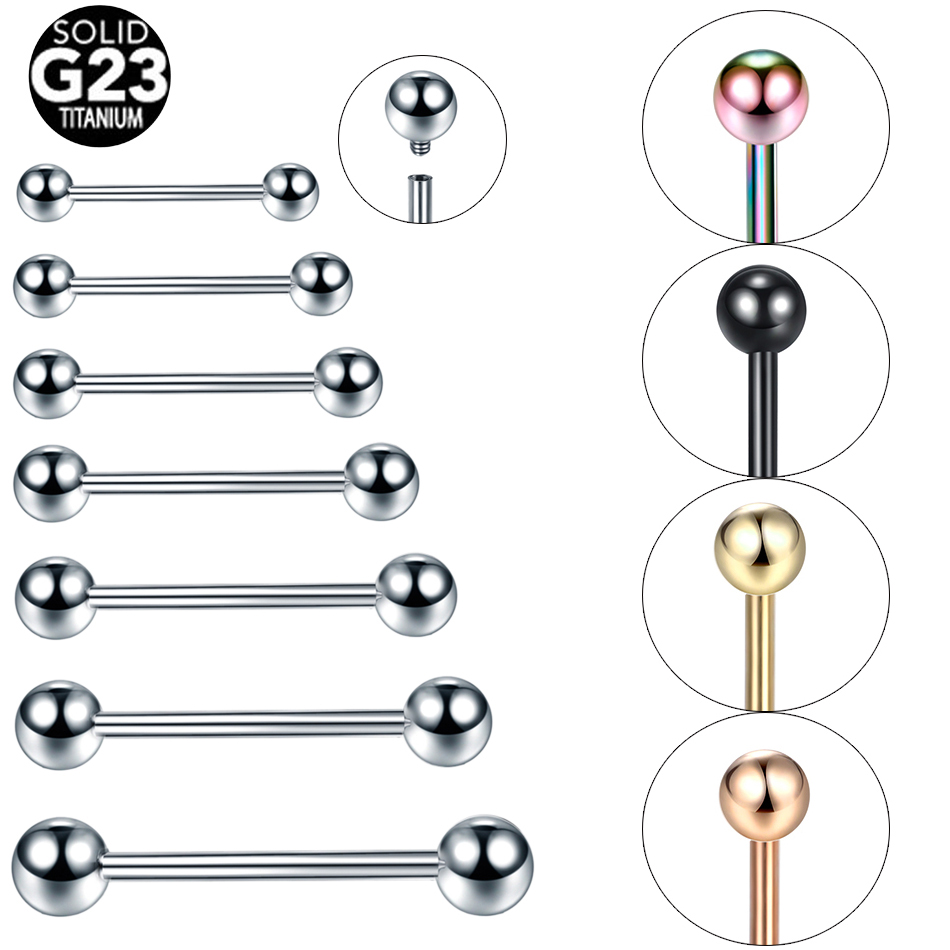 Body Jewelry Industrial - 10 Teile/los G23 Titan Zunge Piercing
