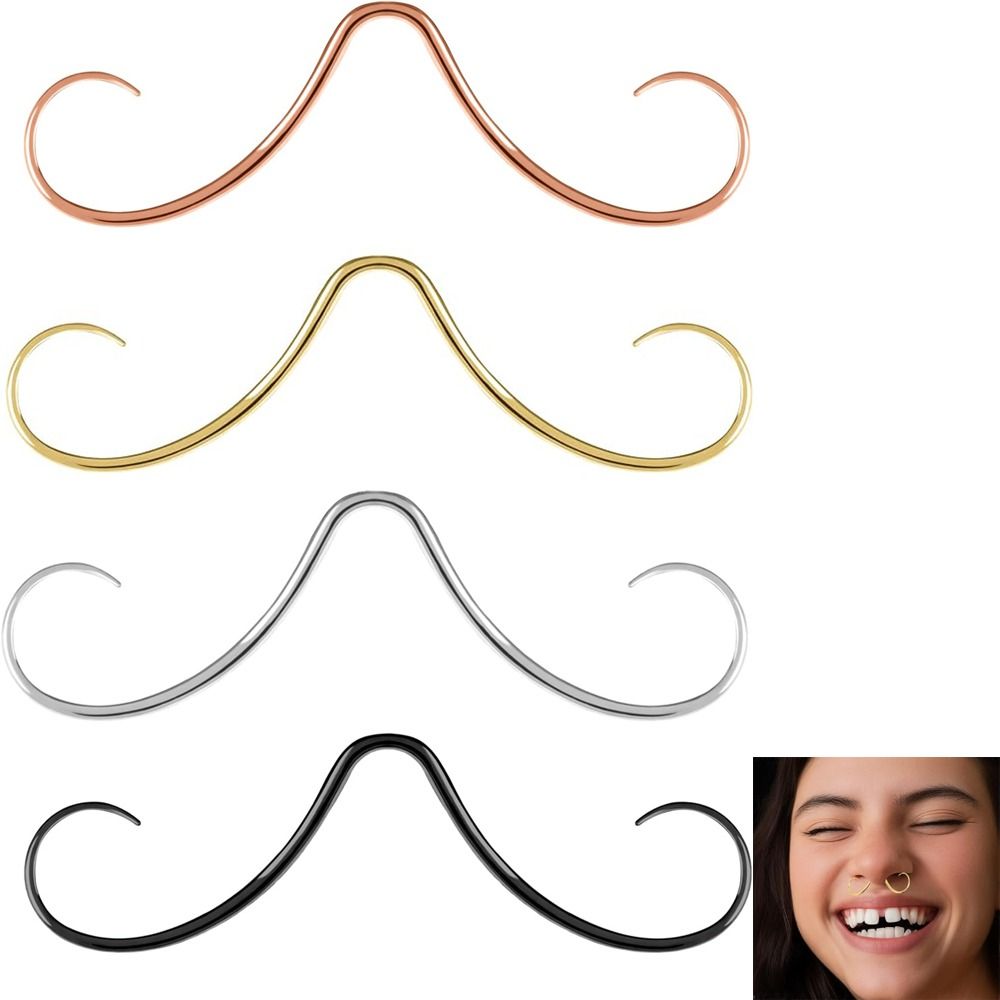 Body Jewelry Nose - Piercing Schmuck Schnurrbart Septum Ring Körpers