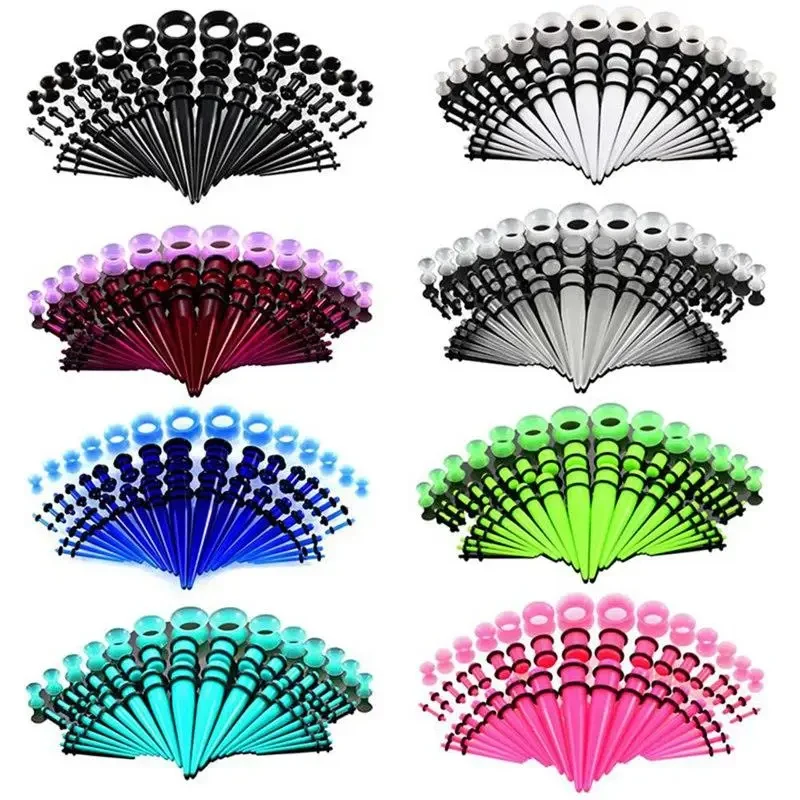 Body Jewelry Tunnels - 36/50 teile/satz Acryl Ohr Piercing Ohr
