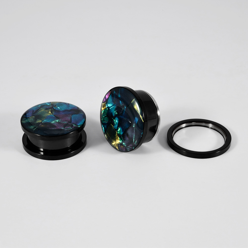 1PC Edelstahl Mix Farben Shell – Body Jewelry Tunnels Bewertung und Preis