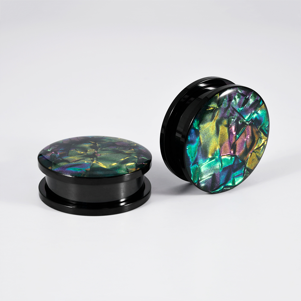 1PC Edelstahl Mix Farben Shell – Body Jewelry Tunnels Bewertung und Preis