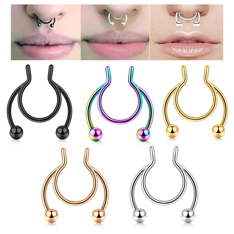 U-förmiger gefälschter Nasenri – Body Jewelry Nose Bewertung und Preis