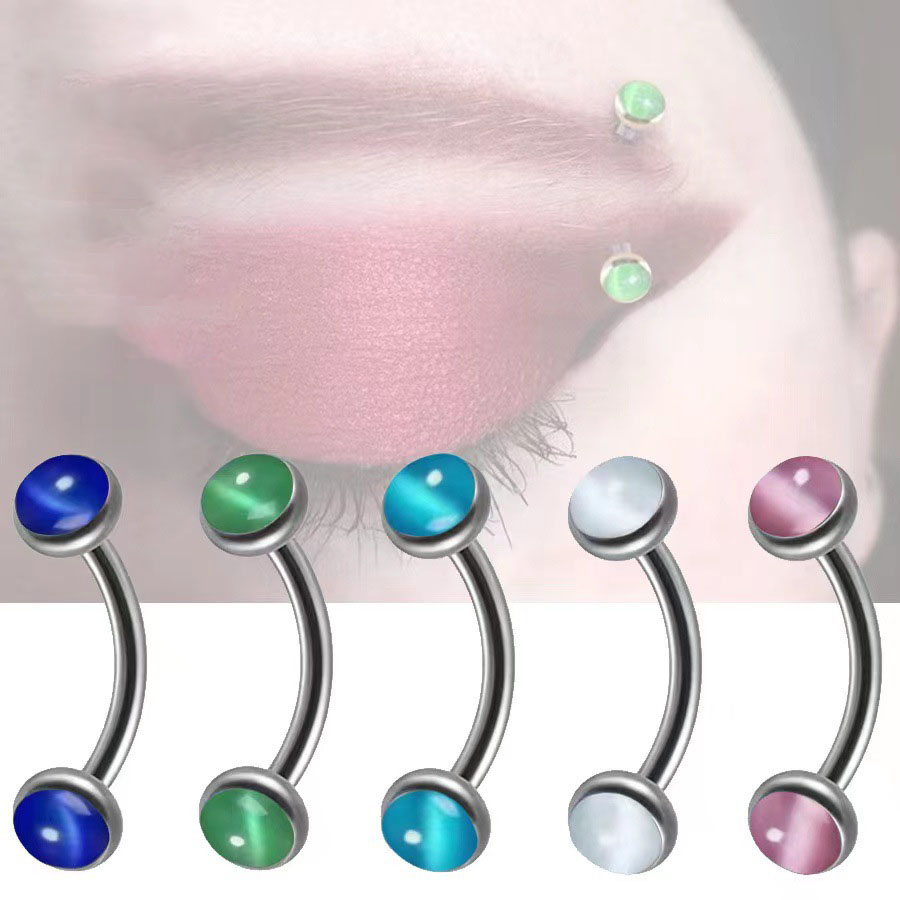 1 Stück Augenbrauenpiercing Ba – Eyebrow Curved Barbell Bewertung und Preis