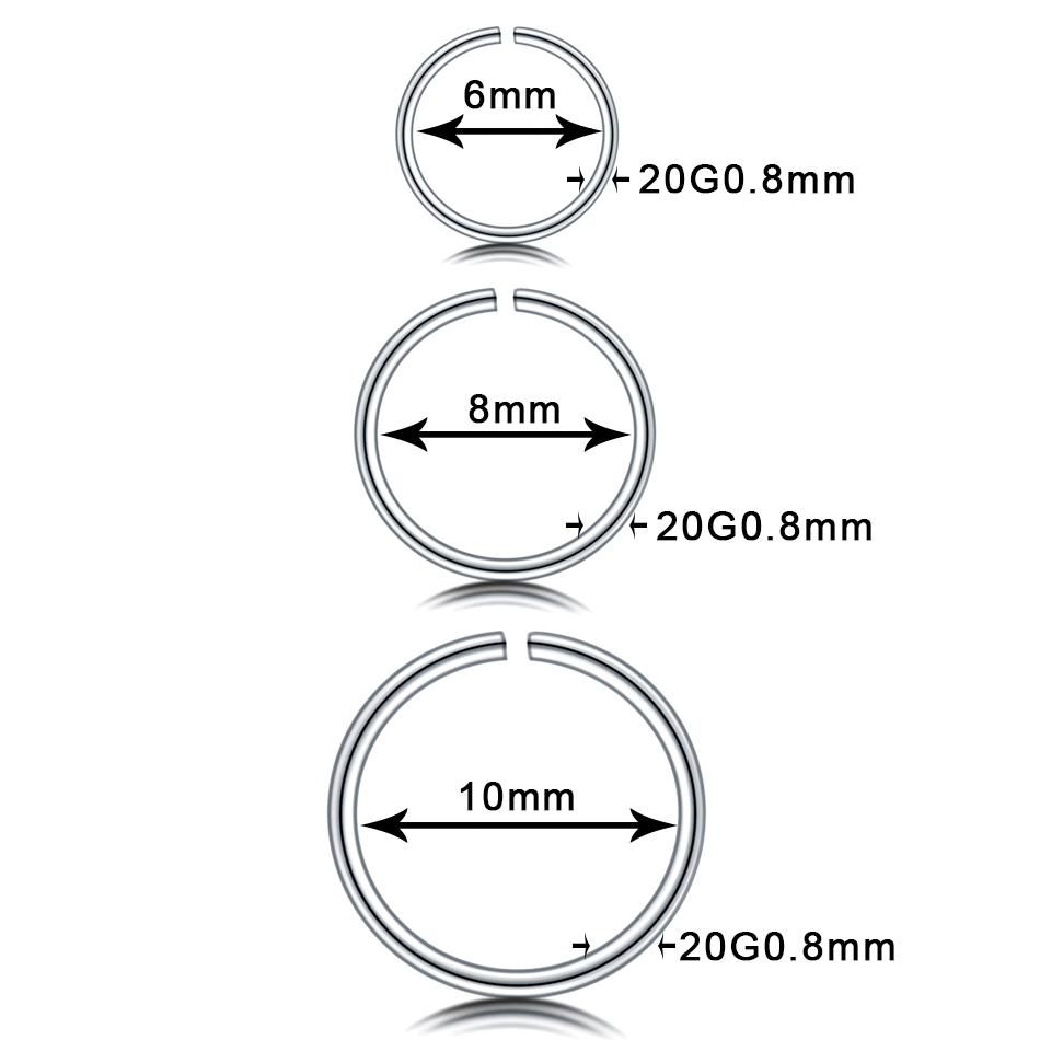 1 Teil/los Edelstahl Nasenring – Body Jewelry For Sale Bewertung und Preis