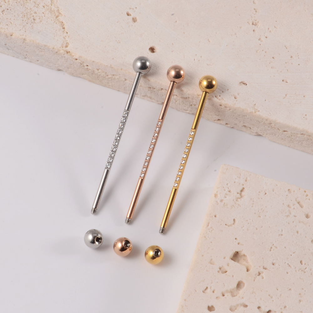 1PC Edelstahl Industrial Barbe – Body Jewelry Industrial Bewertung und Preis