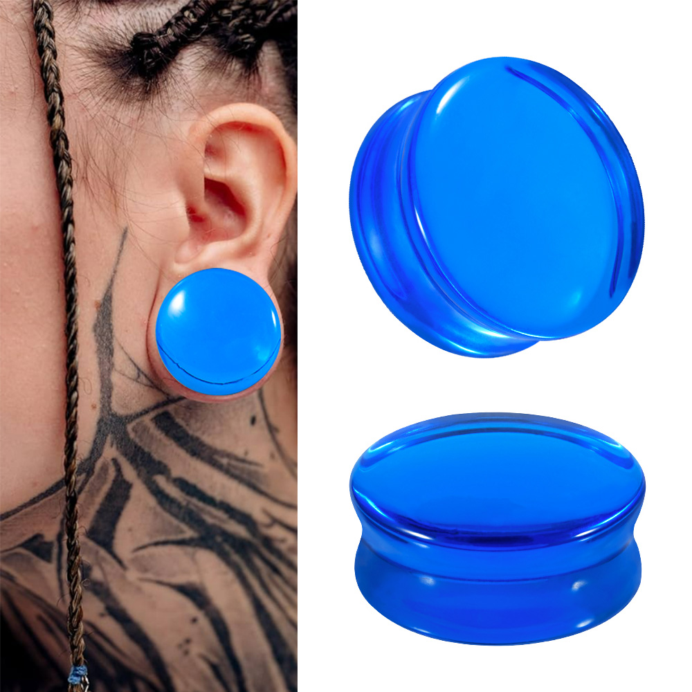 1/2/22PCS Glas & Stein Runde O – Body Jewelry Tunnels Bewertung und Preis