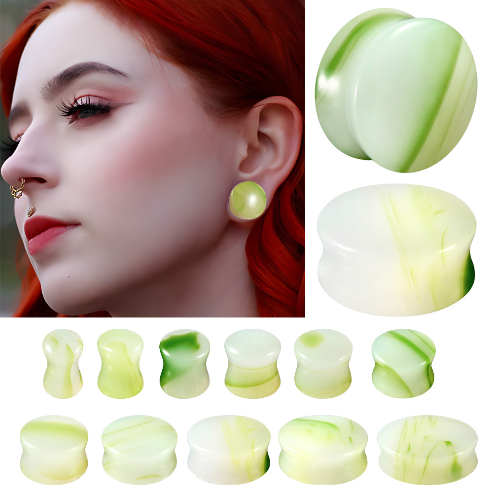 1/2/22PCS Glas & Stein Runde O – Body Jewelry Tunnels Bewertung und Preis