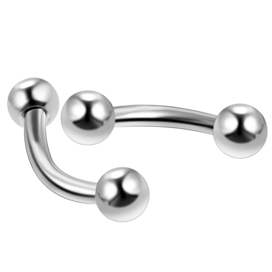 10 Teile/los Stahl Augenbraue  – Eyebrow Curved Barbell Bewertung und Preis