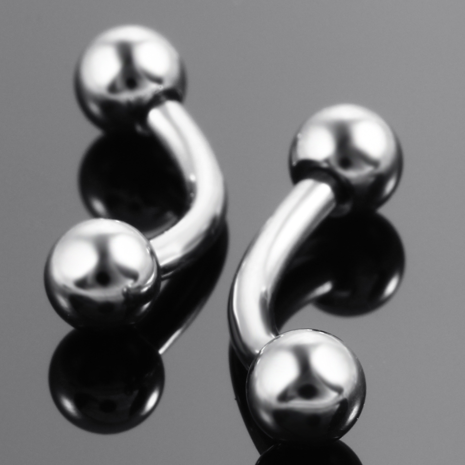 10 Teile/los Stahl Augenbraue  – Eyebrow Curved Barbell Bewertung und Preis