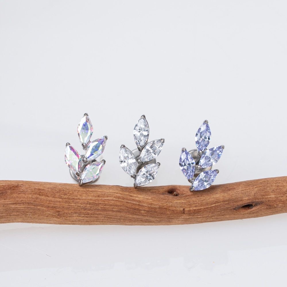 G23 Titan Opal Ohrstecker mit  – Body Jewelry For Sale Bewertung und Preis