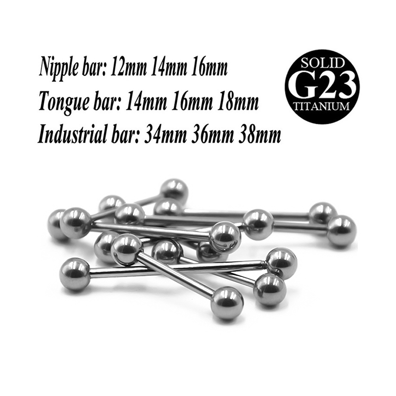 2 Stück g23 Titan Zunge Pierci – Body Jewelry Industrial Bewertung und Preis