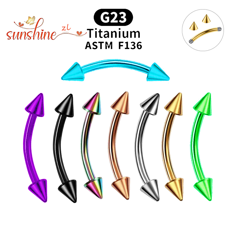 1PC G23 Titan Spike Gebogene B – Eyebrow Curved Barbell Bewertung und Preis