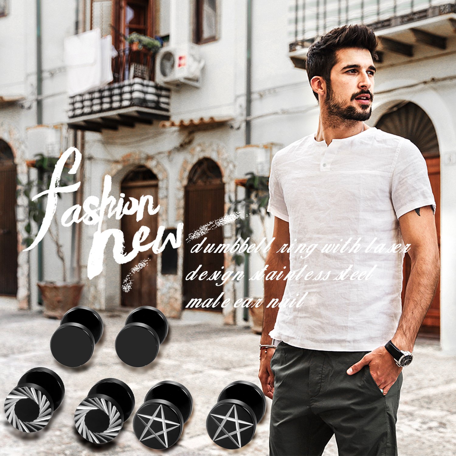 2 Stück/6 Stück schwarze Edels – Body Jewelry Tunnels Bewertung und Preis