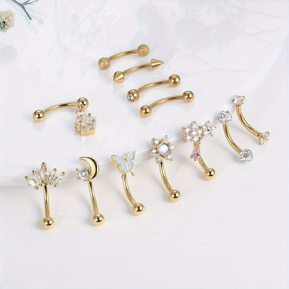 Florideco 1PC Edelstahl Rook P – Eyebrow Curved Barbell Bewertung und Preis