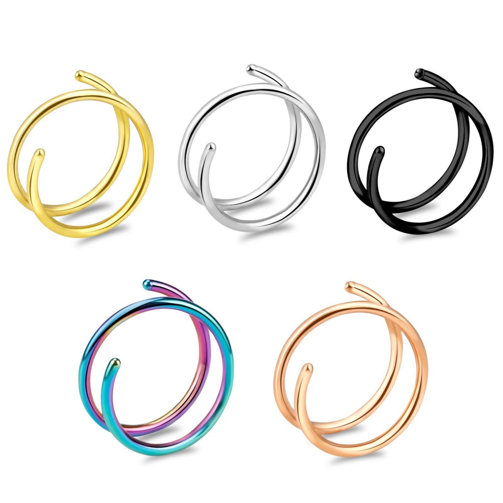 1 Stück Edelstahl 316 Doppelsp – Body Jewelry Nose Bewertung und Preis
