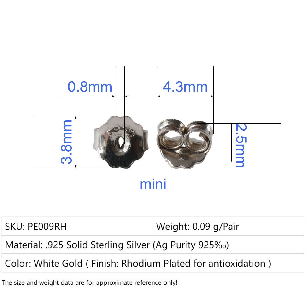 Earnut, 3,8mm solide 925 sterl – Body Jewelry Top Bewertung und Preis