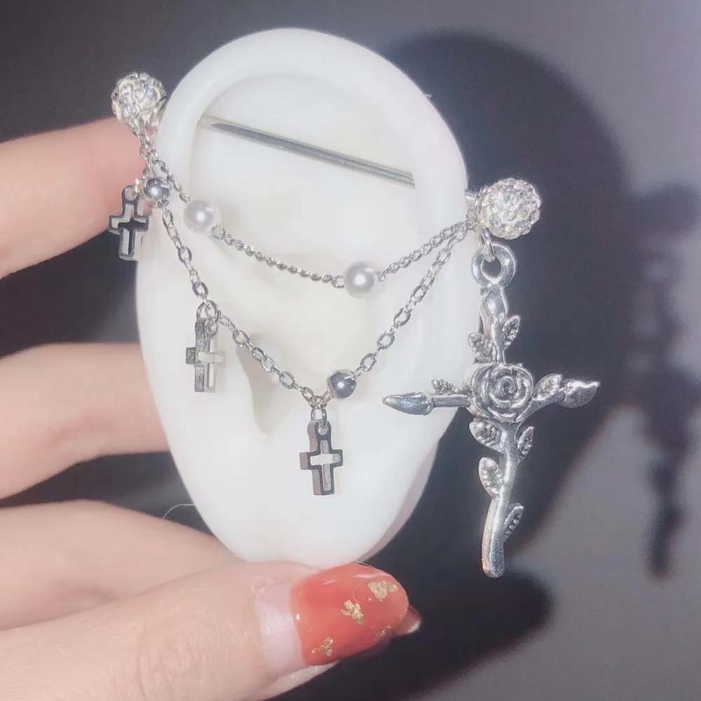 1PC Industrial Scaffold Barbel – Body Jewelry Industrial Bewertung und Preis