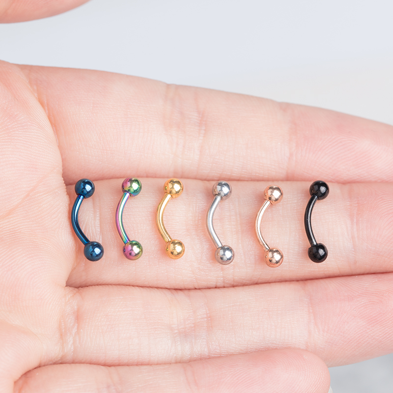 6 Stück gebogener Langhantel-S – Eyebrow Curved Barbell Bewertung und Preis