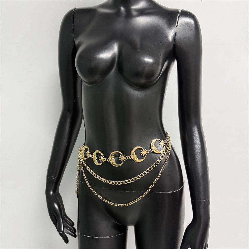 Sexy Gold-Silber Mond-Stern-Ke – Body Jewelry For Sale Bewertung und Preis