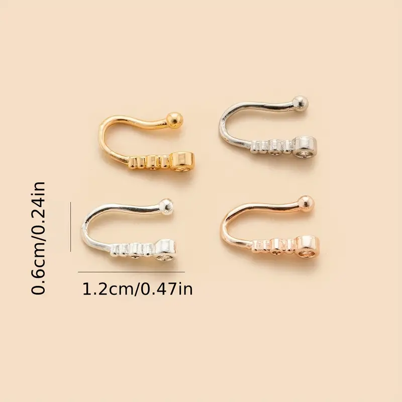 1 Stück U-förmiger, nicht durc – Body Jewelry Nose Bewertung und Preis