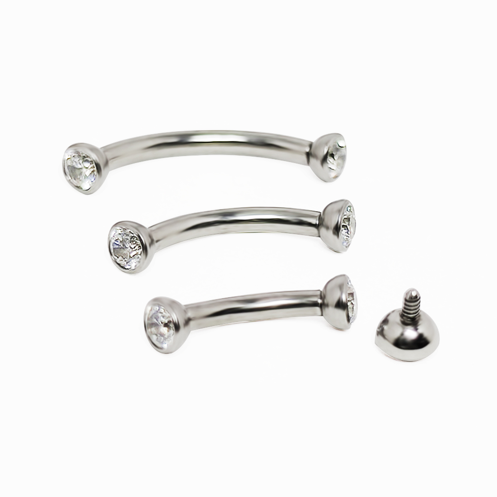 F136 Titan Piercings Augenbrau – Eyebrow Curved Barbell Bewertung und Preis