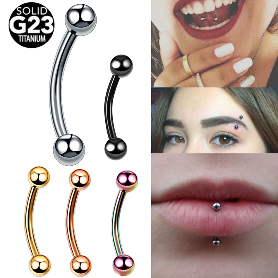 1 Stück Titan-Kugel Augenbraue – Eyebrow Curved Barbell Bewertung und Preis