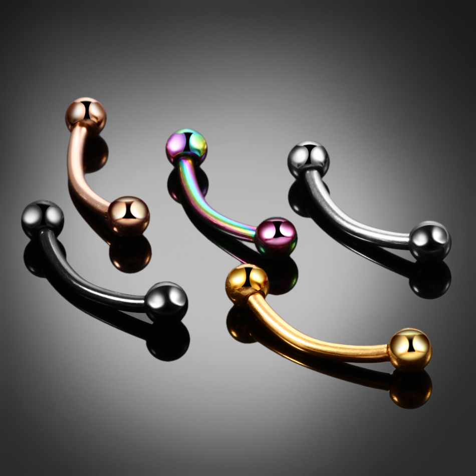 1 Stück Titan-Kugel Augenbraue – Eyebrow Curved Barbell Bewertung und Preis