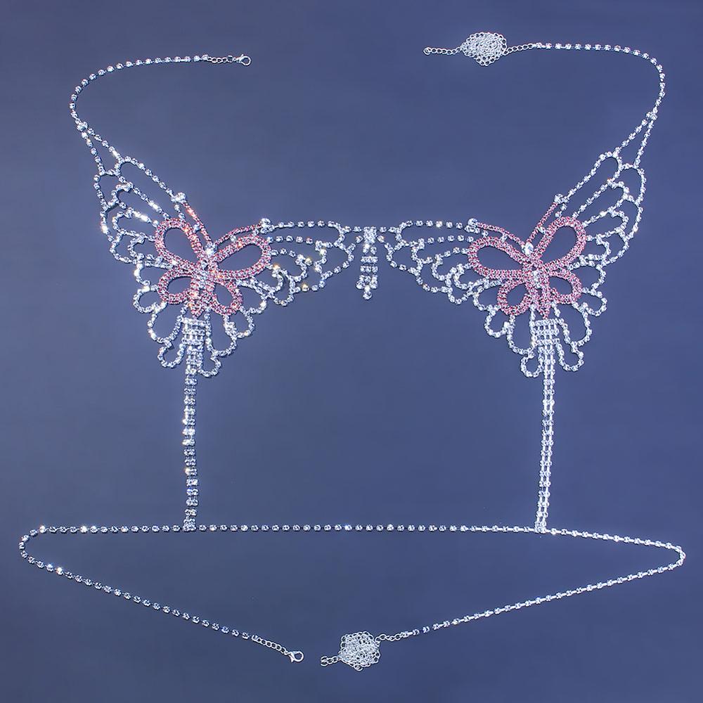 Sexy Schmetterling Strass Kett – Body Jewelry For Sale Bewertung und Preis