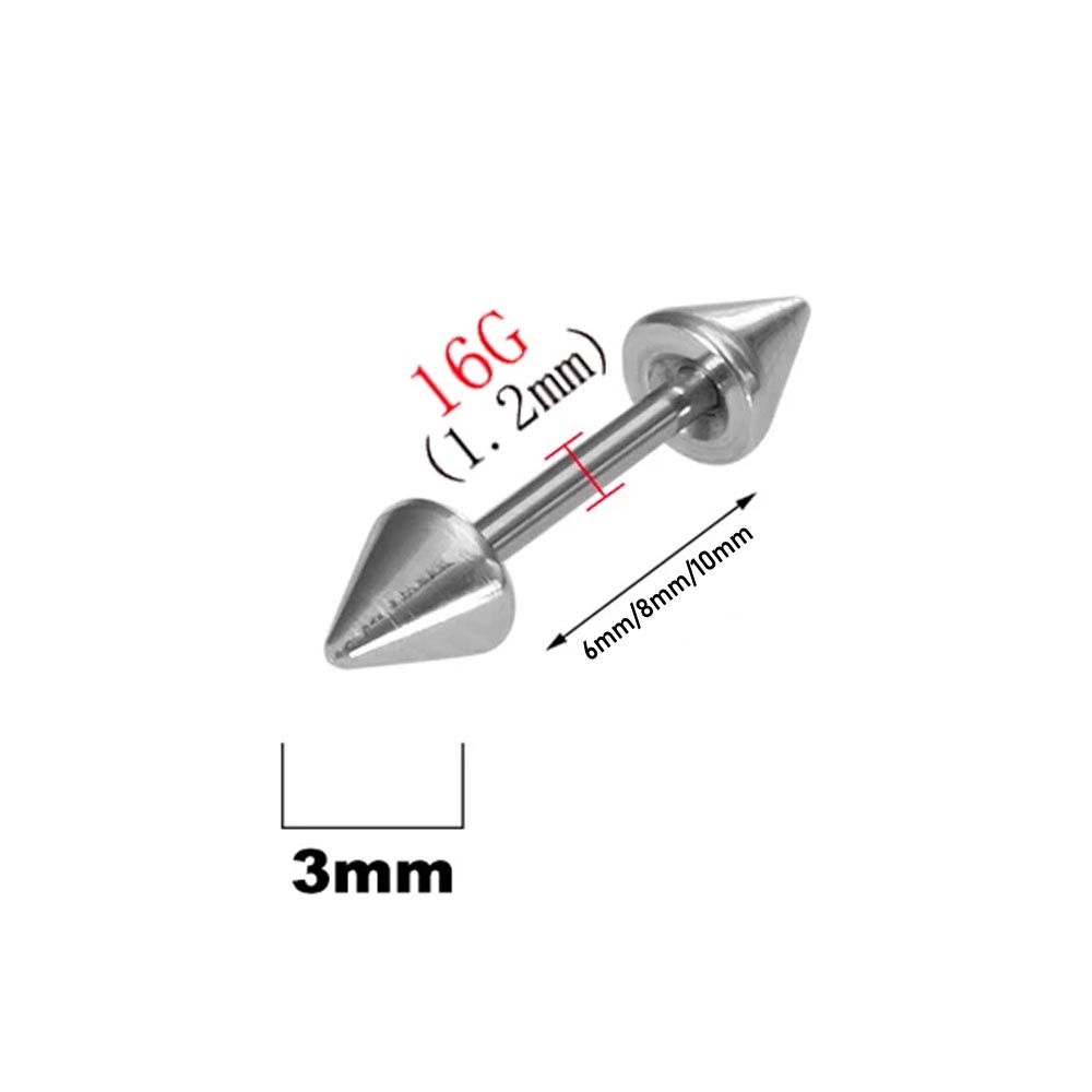 2Pcs 16G Spike Augenbraue Pier – Eyebrow Curved Barbell Bewertung und Preis