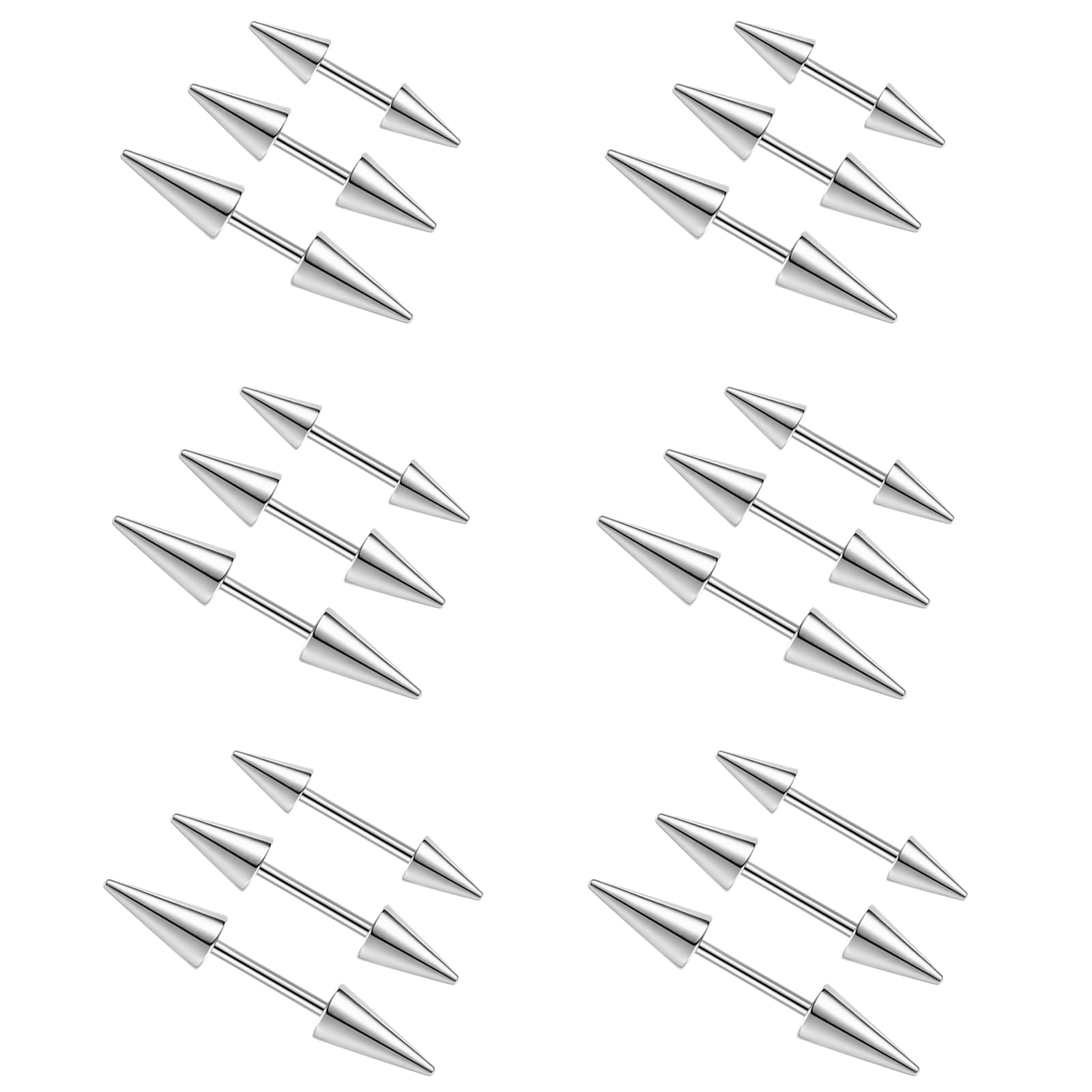 2Pcs 16G Spike Augenbraue Pier – Eyebrow Curved Barbell Bewertung und Preis