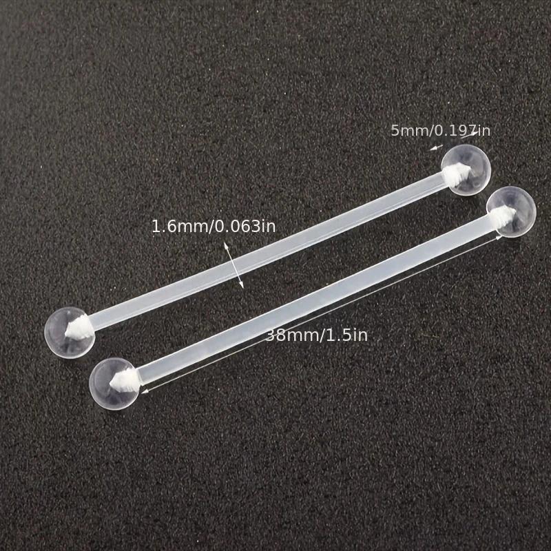 1pc / 6pcs 14G 38mm Edelstahl  – Body Jewelry Industrial Bewertung und Preis
