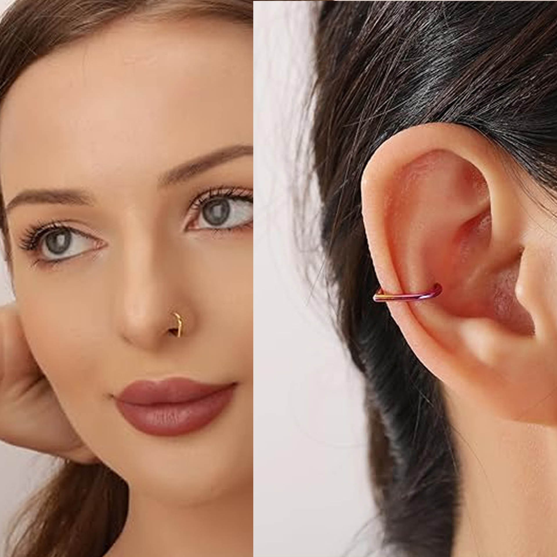 5-teiliges Edelstahl Fake Nase – Body Jewelry Nose Bewertung und Preis