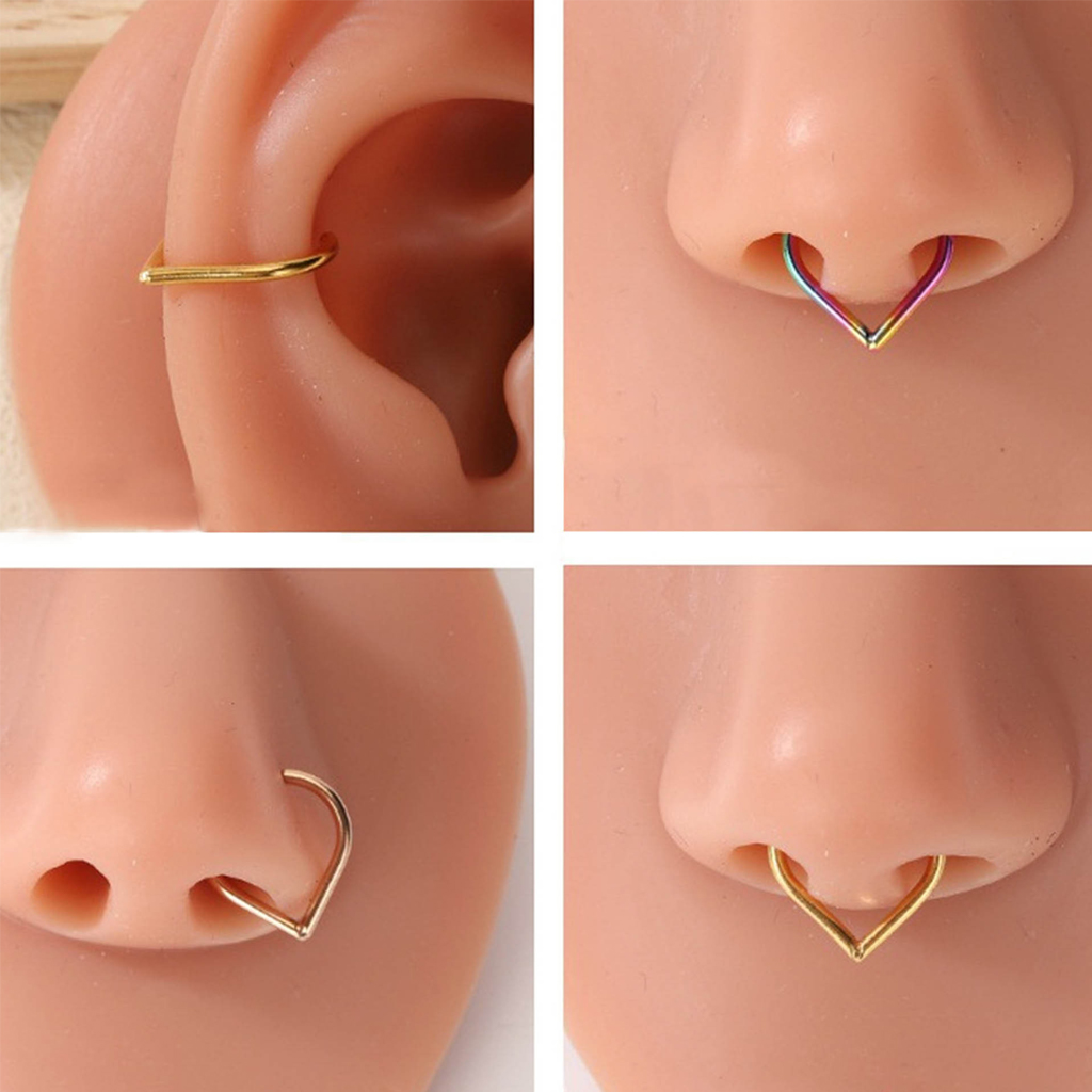 5-teiliges Edelstahl Fake Nase – Body Jewelry Nose Bewertung und Preis