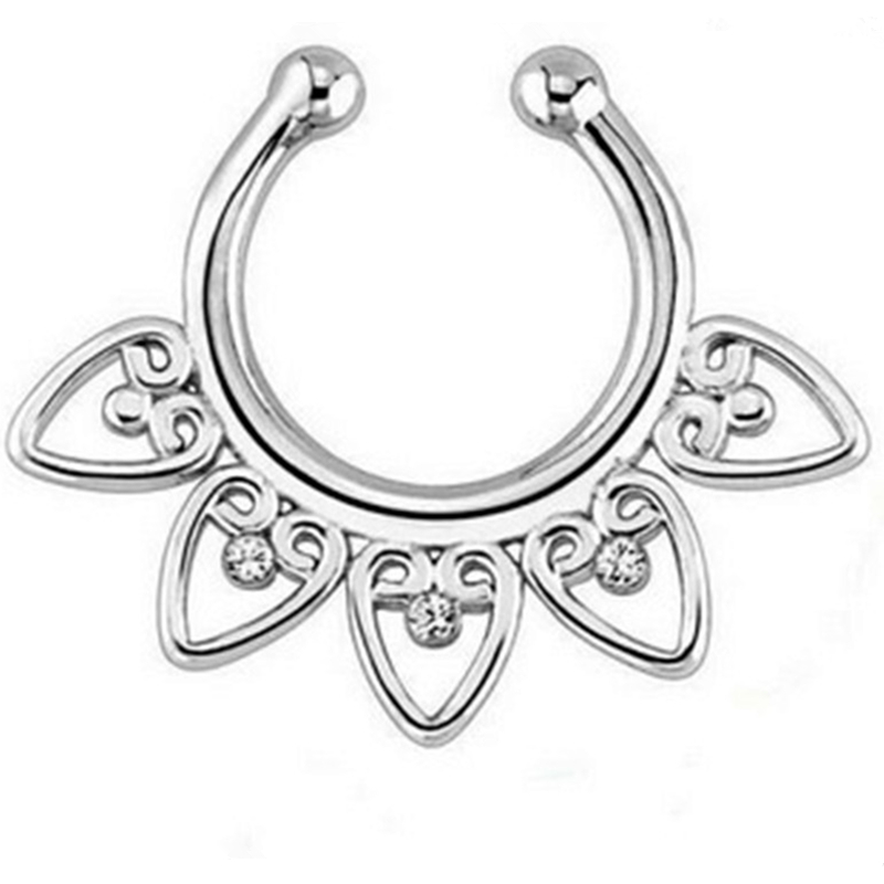 Indischer Kristall-Haken in de – Body Jewelry Nose Bewertung und Preis