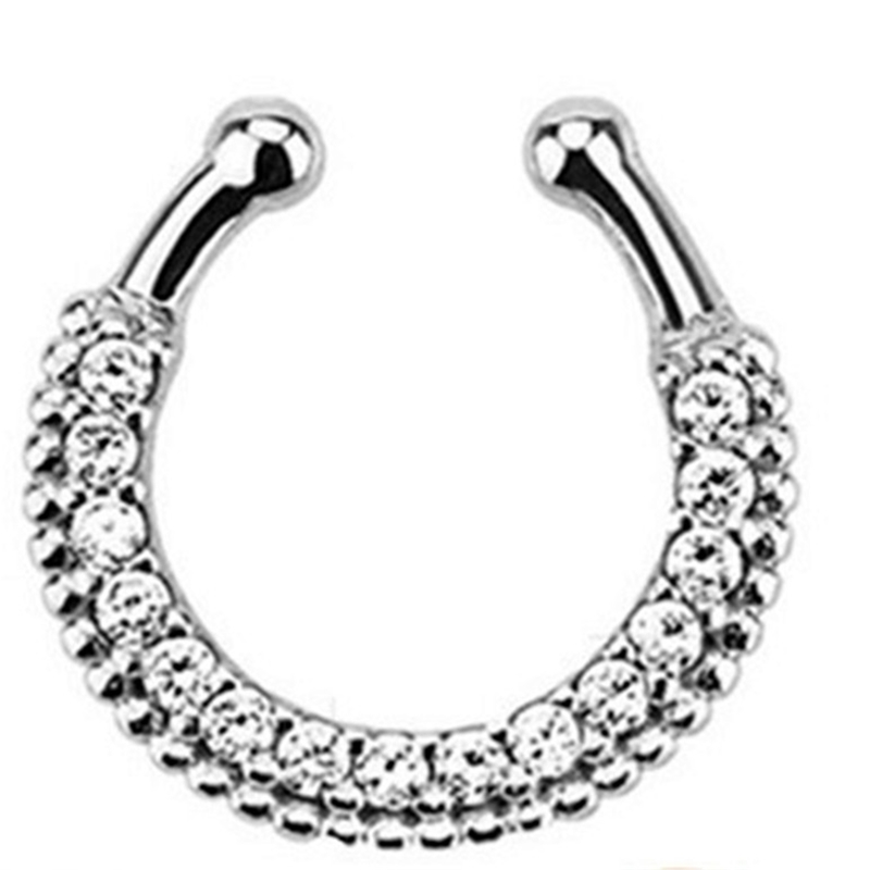 Indischer Kristall-Haken in de – Body Jewelry Nose Bewertung und Preis