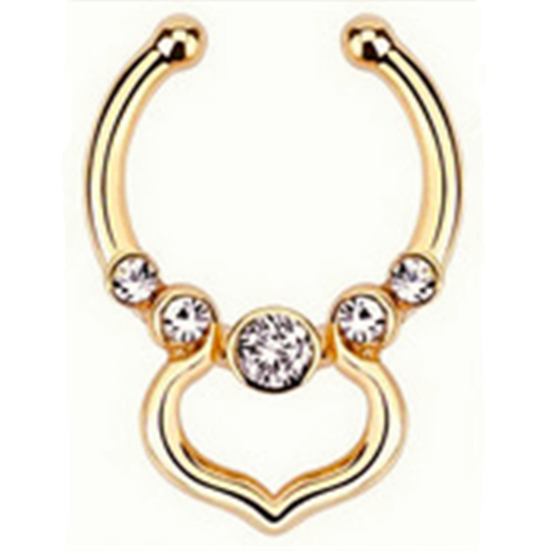 Indischer Kristall-Haken in de – Body Jewelry Nose Bewertung und Preis