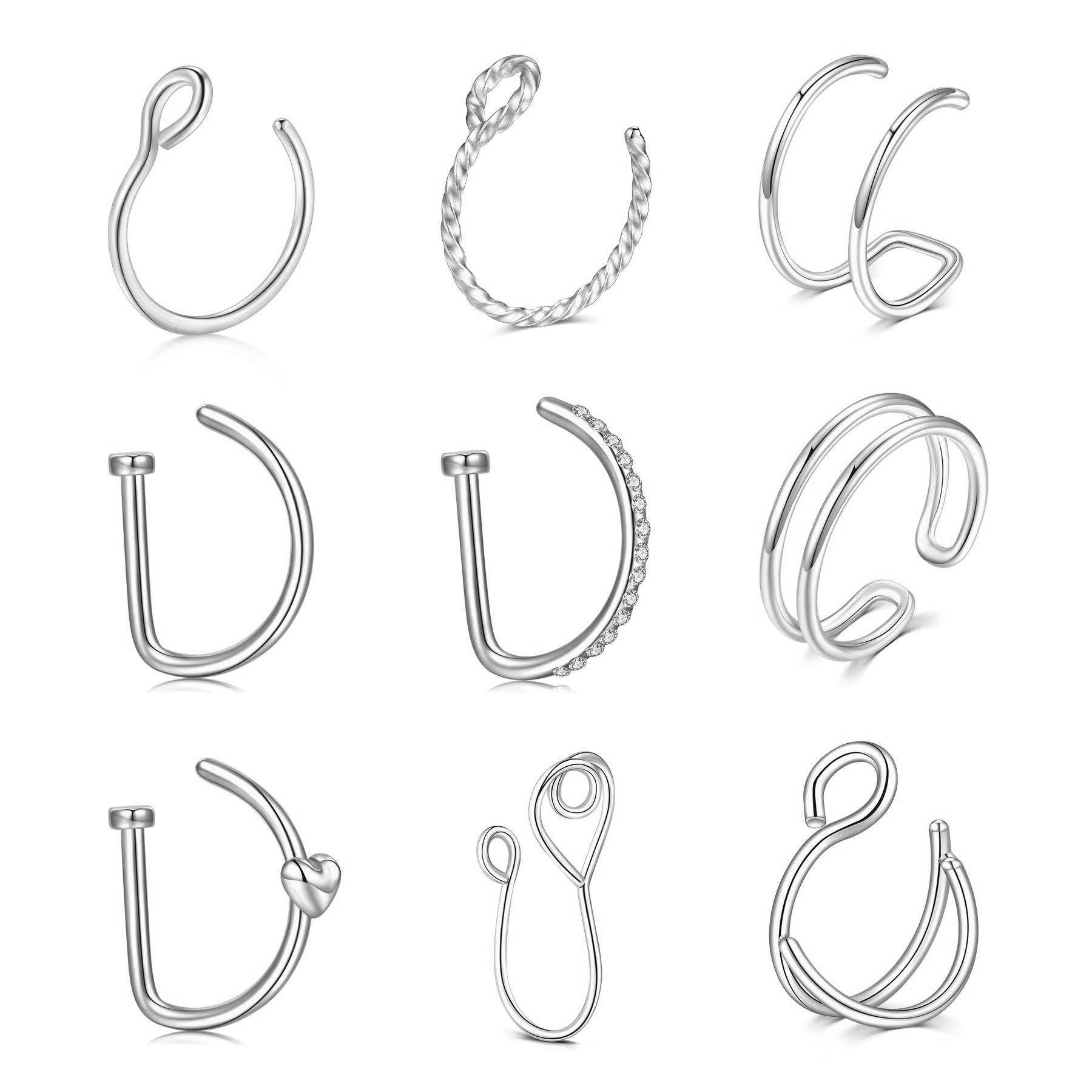 1/9 Stück Edelstahl Fake Septu – Body Jewelry Nose Bewertung und Preis