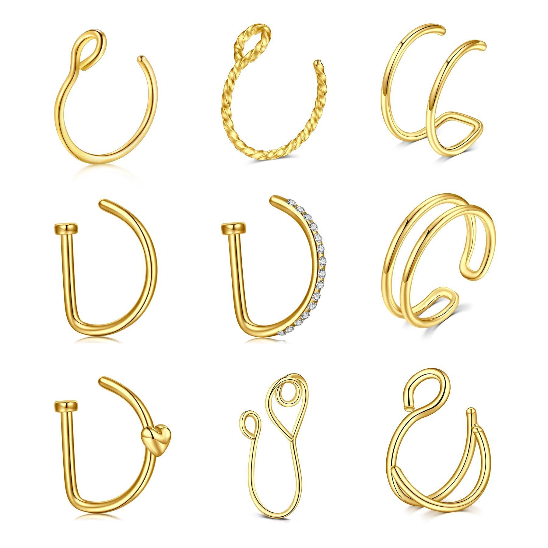 1/9 Stück Edelstahl Fake Septu – Body Jewelry Nose Bewertung und Preis