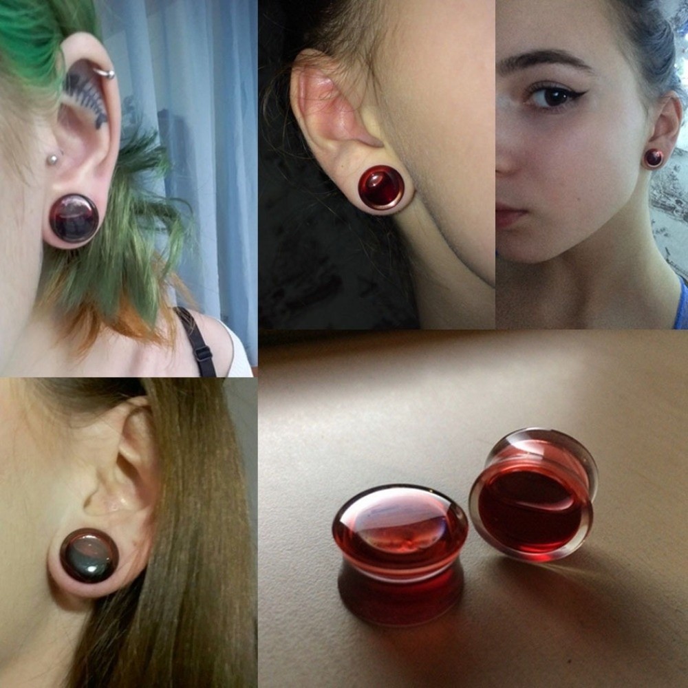 Doppelsattel-Ohrstecker, mit F – Body Jewelry Tunnels Bewertung und Preis