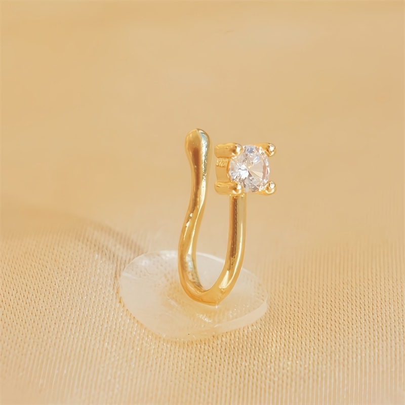 1-teiliger runder Zirkon-Nasen – Body Jewelry Nose Bewertung und Preis