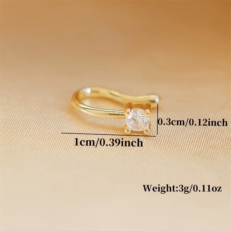1-teiliger runder Zirkon-Nasen – Body Jewelry Nose Bewertung und Preis