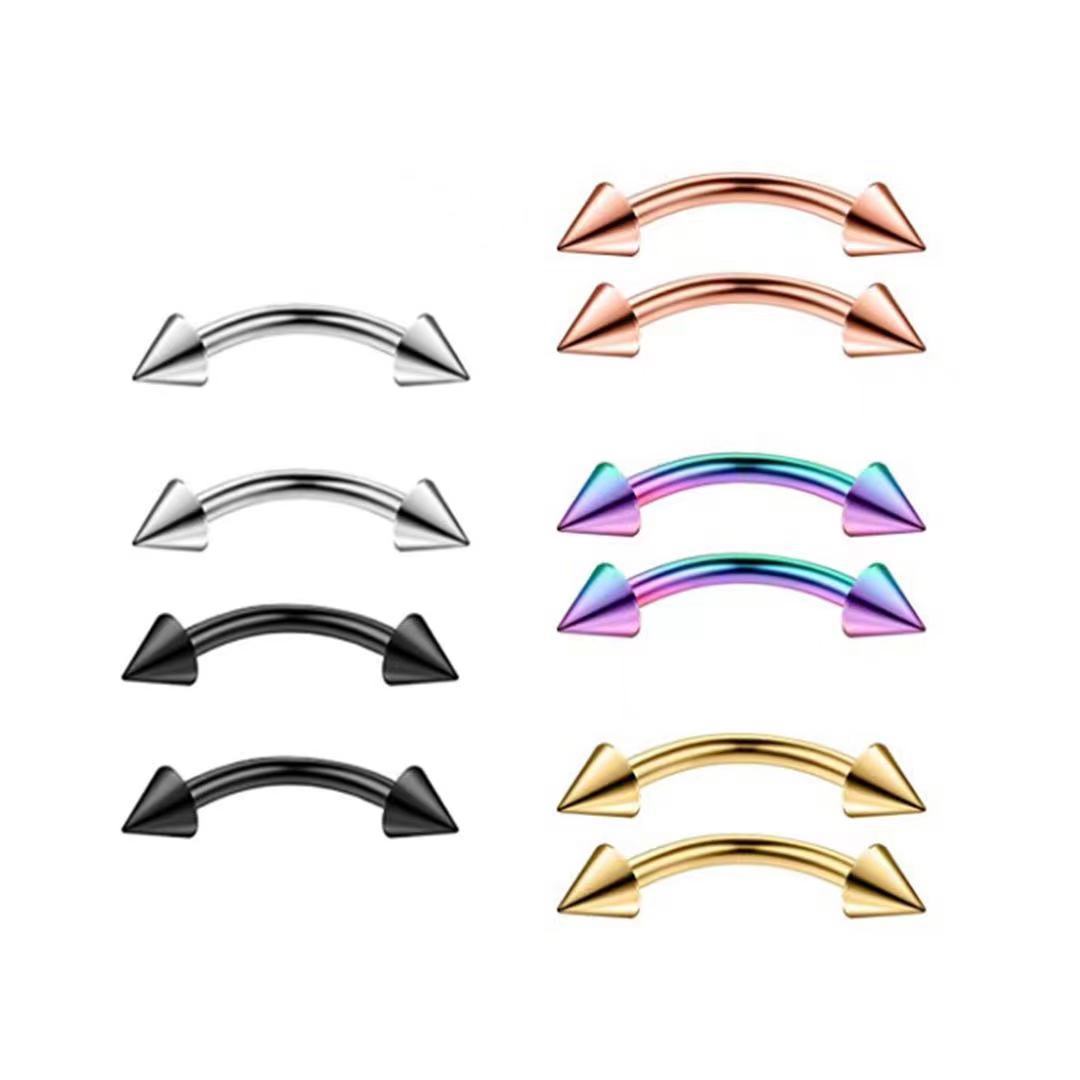 2-teiliger Augenbrauenpiercing – Eyebrow Curved Barbell Bewertung und Preis