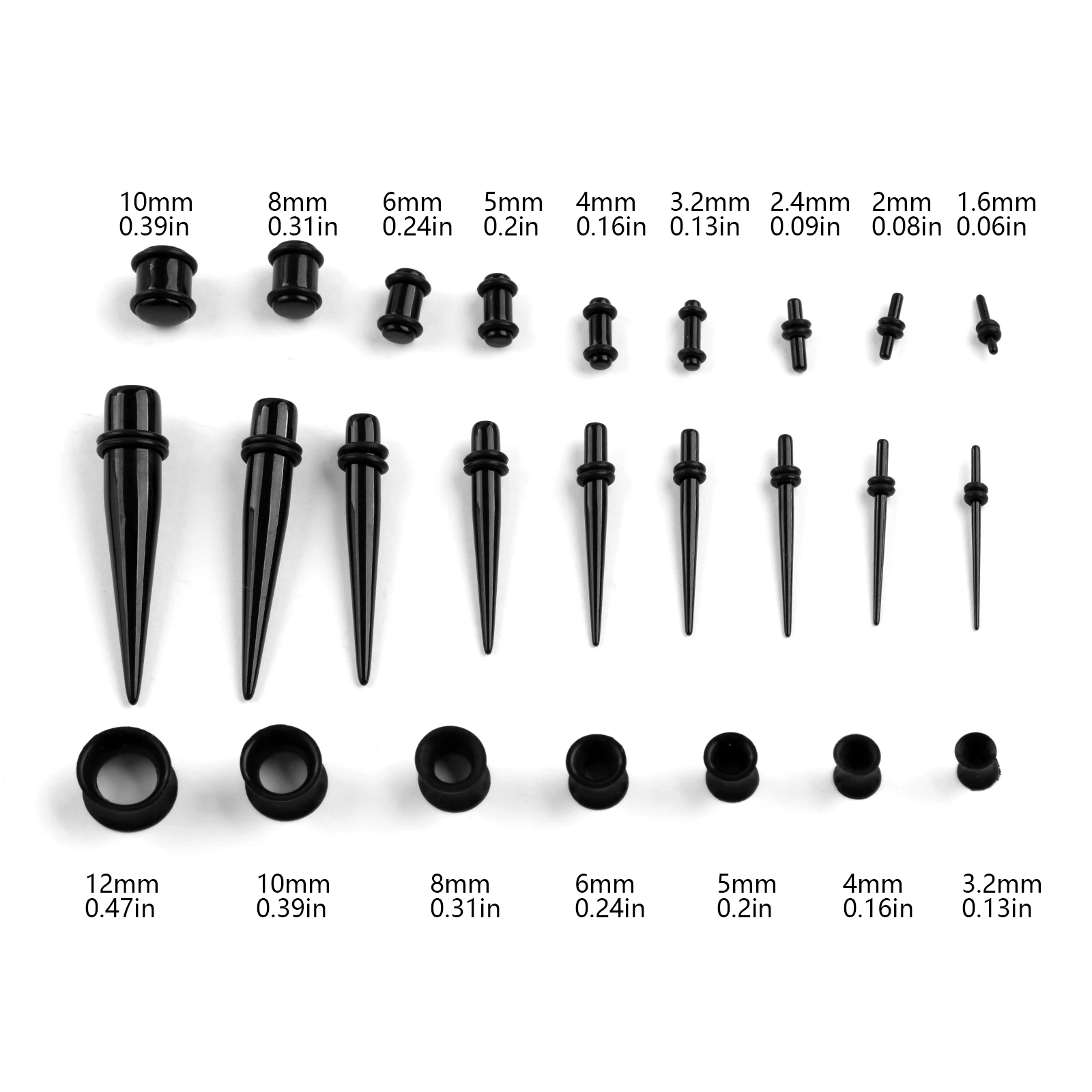 36/50 teile/satz Acryl Ohr Pie – Body Jewelry Tunnels Bewertung und Preis