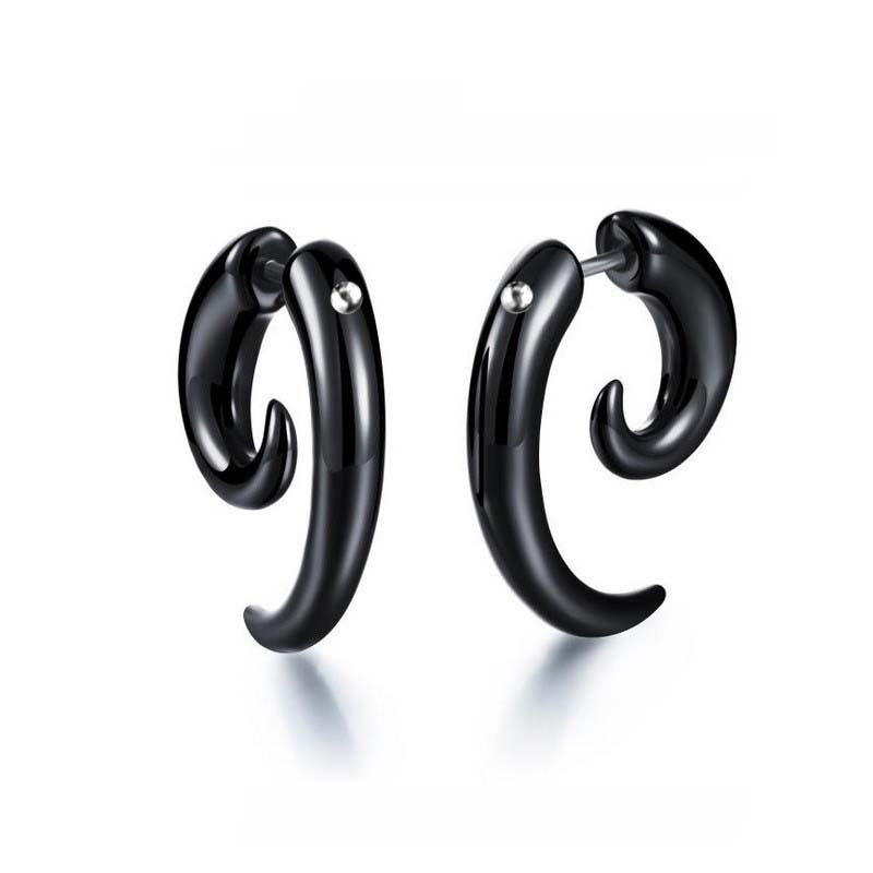 Punk Schwarz Tribal Spirale Oh – Body Jewelry Tunnels Bewertung und Preis